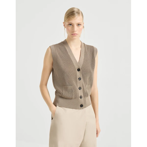 Sparkling cotton cardigan