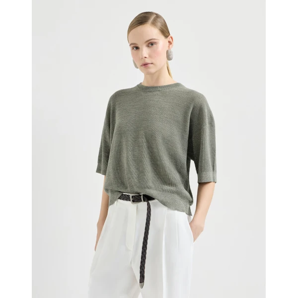 Sparkling linen sweater