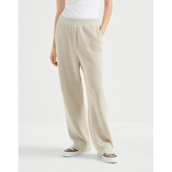 Sparkling net trousers