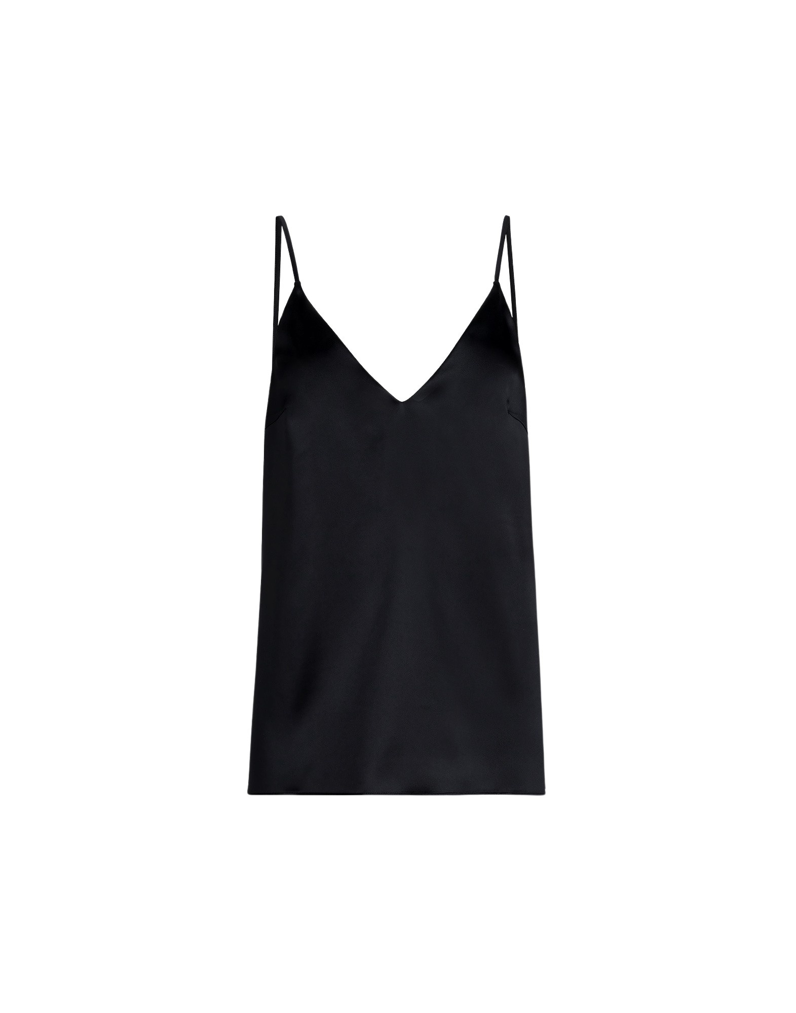 Brunello Cucinelli Stretch silk satin camisole in Black