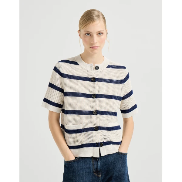 Striped cardigan