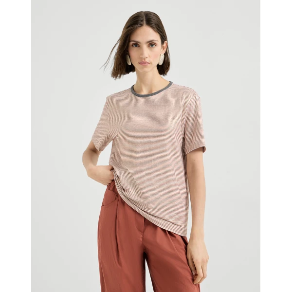 Striped jersey T-shirt