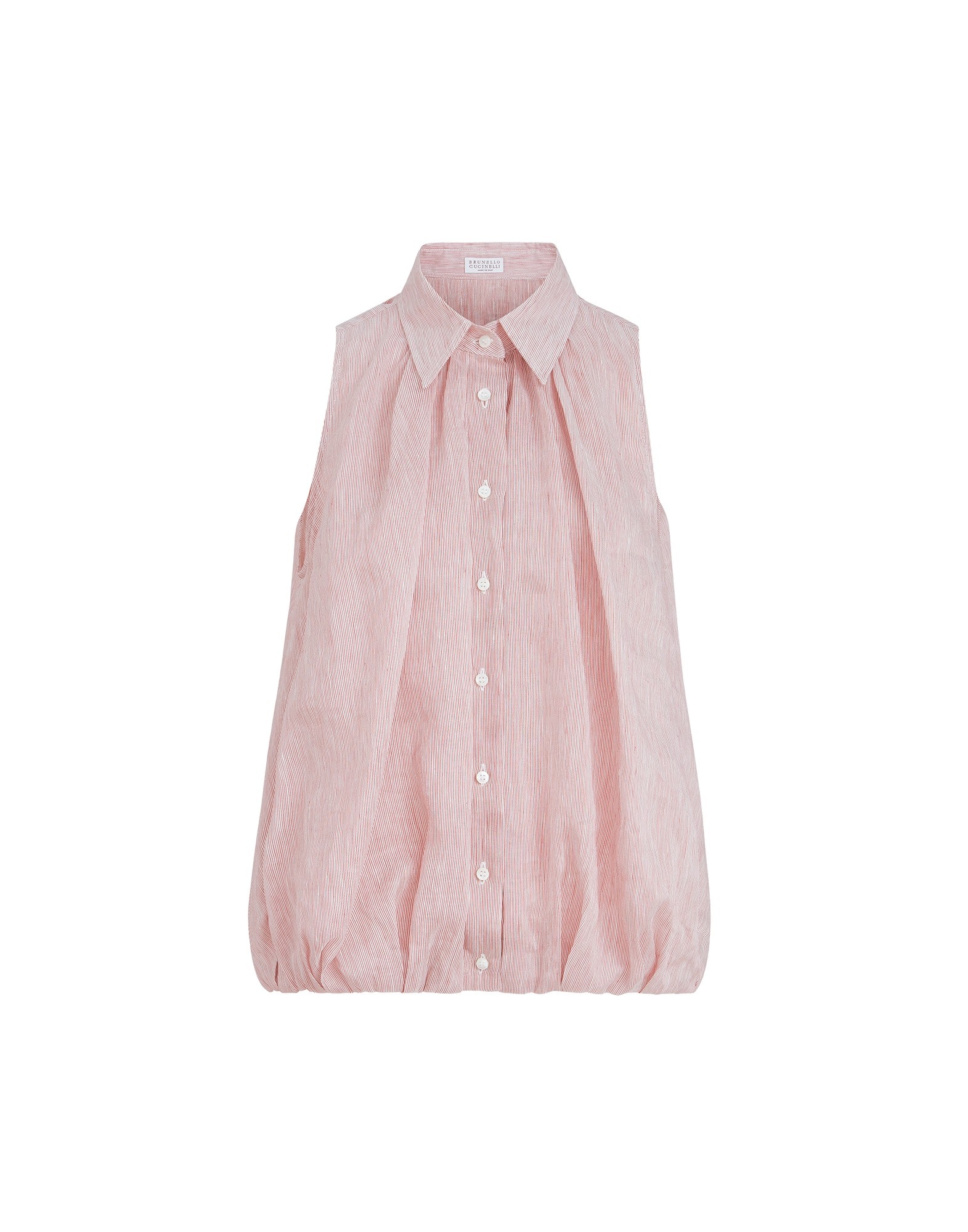 Brunello Cucinelli Striped organza shirt