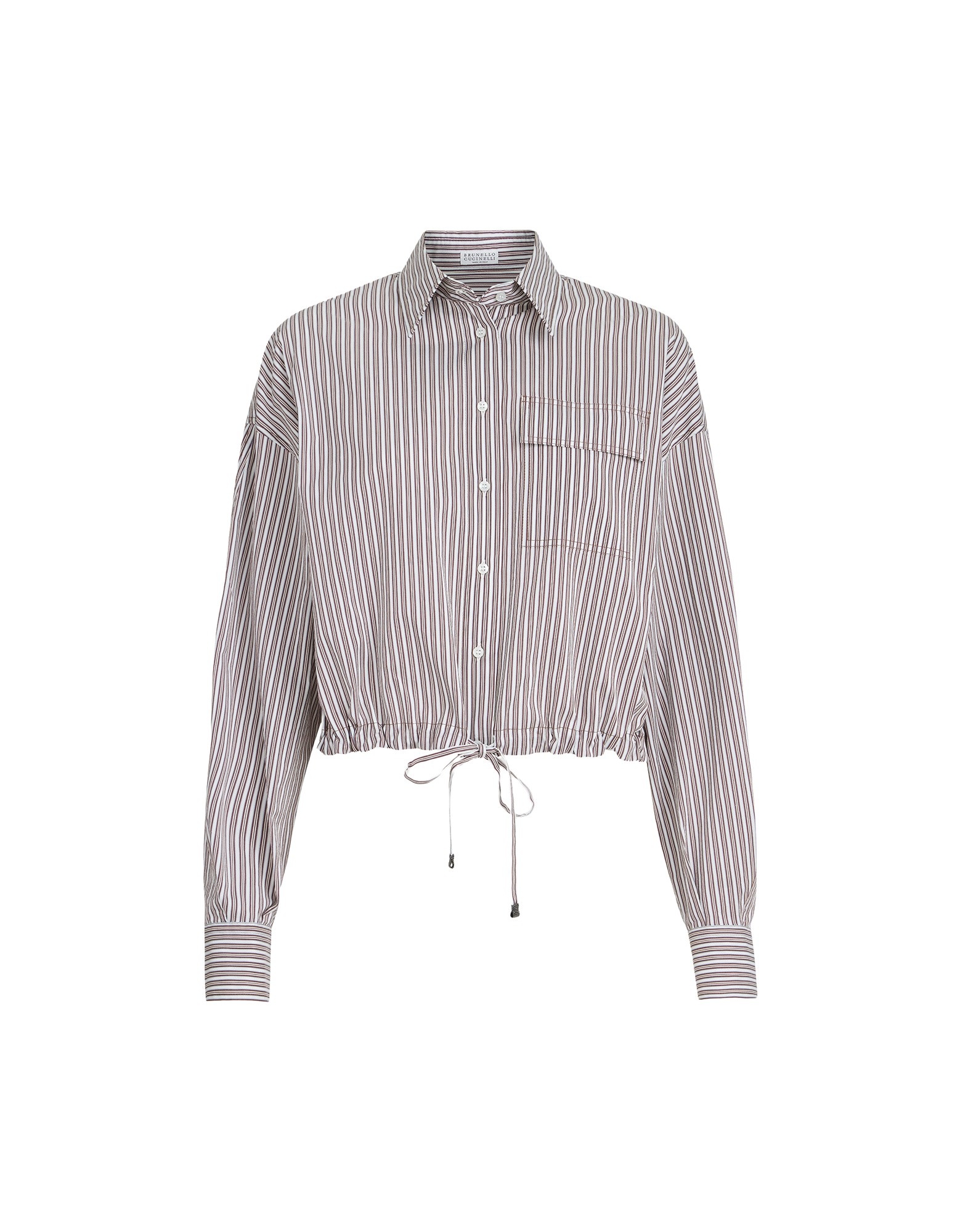 Brunello Cucinelli Striped poplin shirt