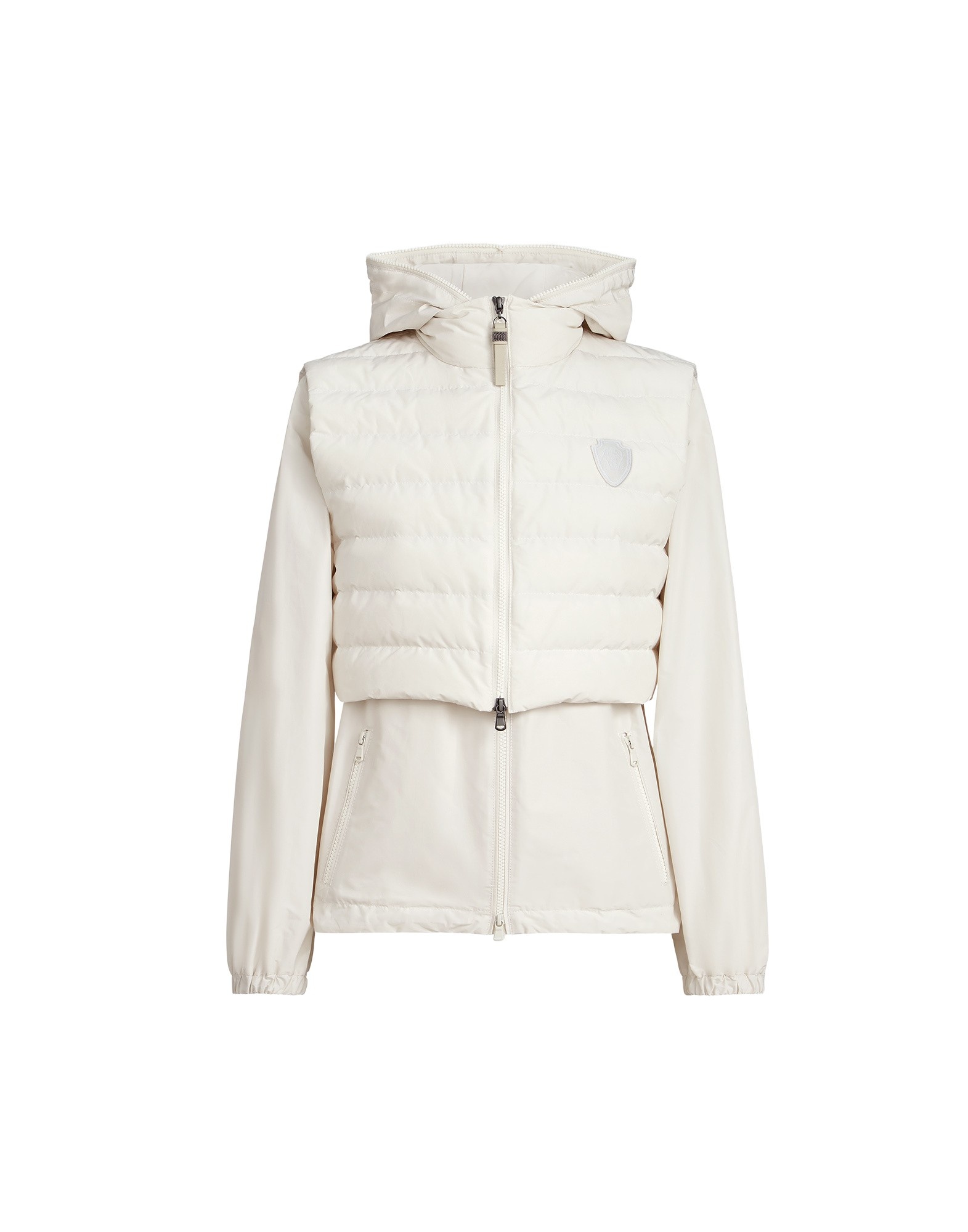 Brunello Cucinelli Taffeta down jacket in Cherry
