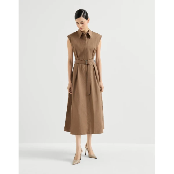 Texture twill Chemisier dress
