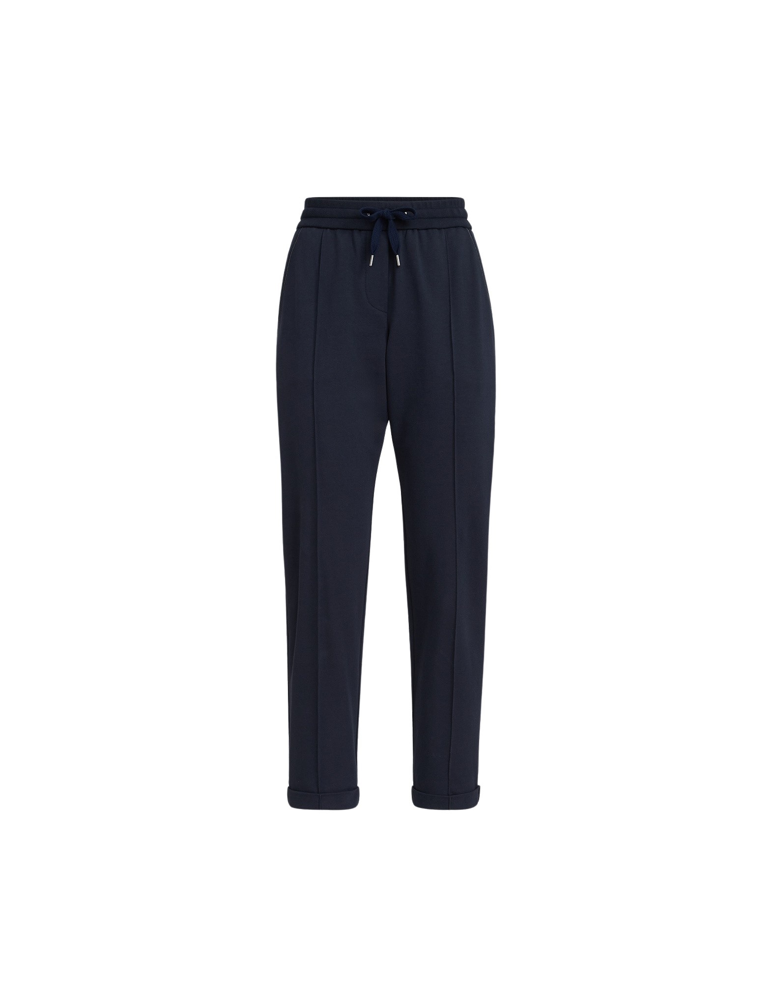 Brunello Cucinelli Track trousers with monili in Blue