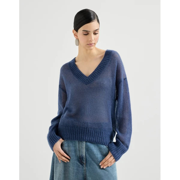Virgin wool and mohair sweater
