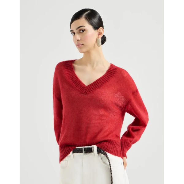 Virgin wool and mohair sweater