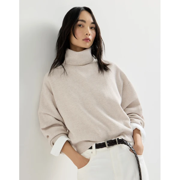 Beige Knitwear