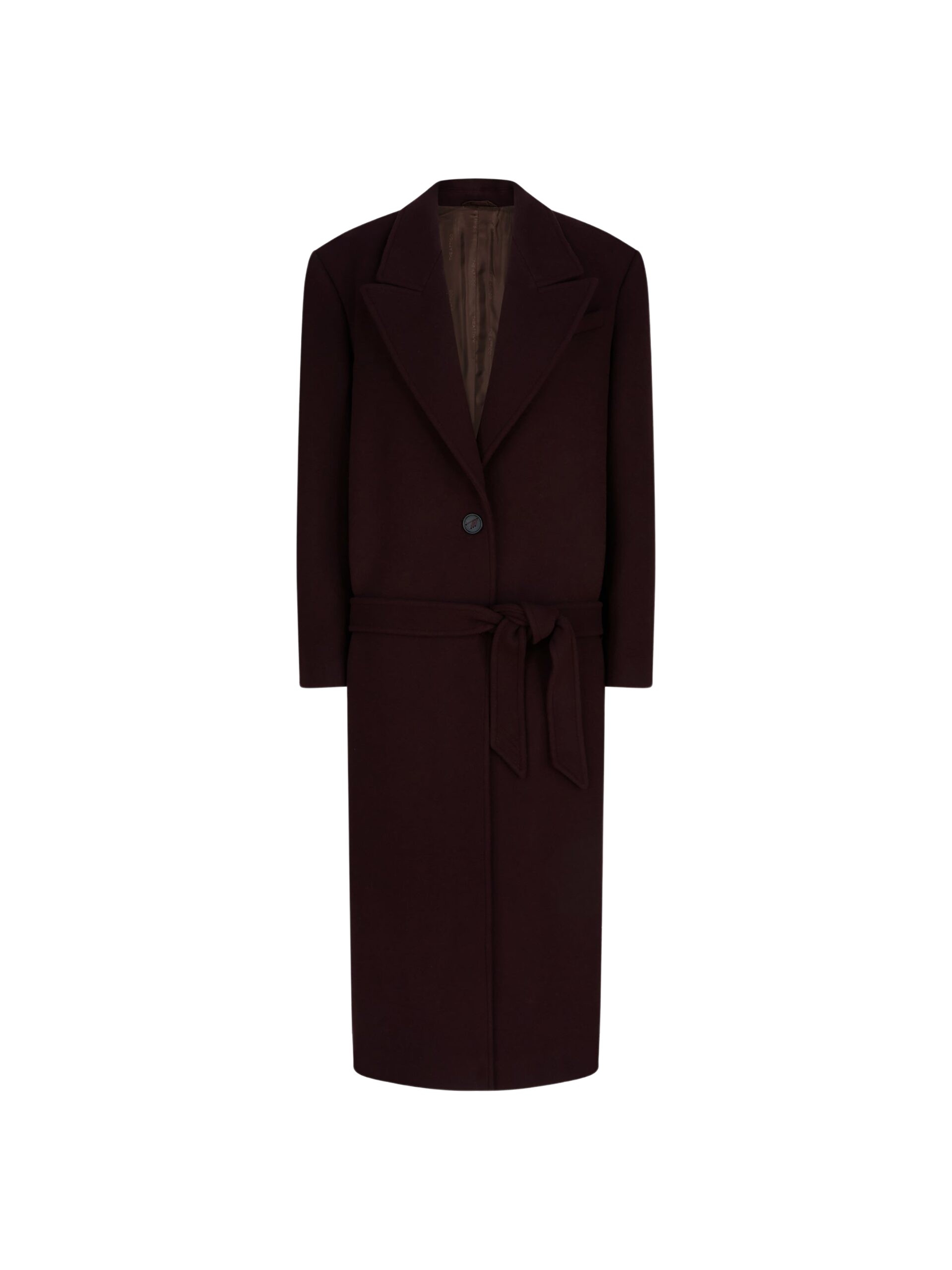 The Attico Burgundy long coat