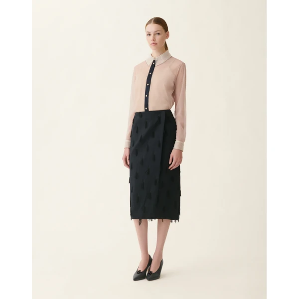 Fabiana Filippi Tulle Shirt in Cachà, view 2