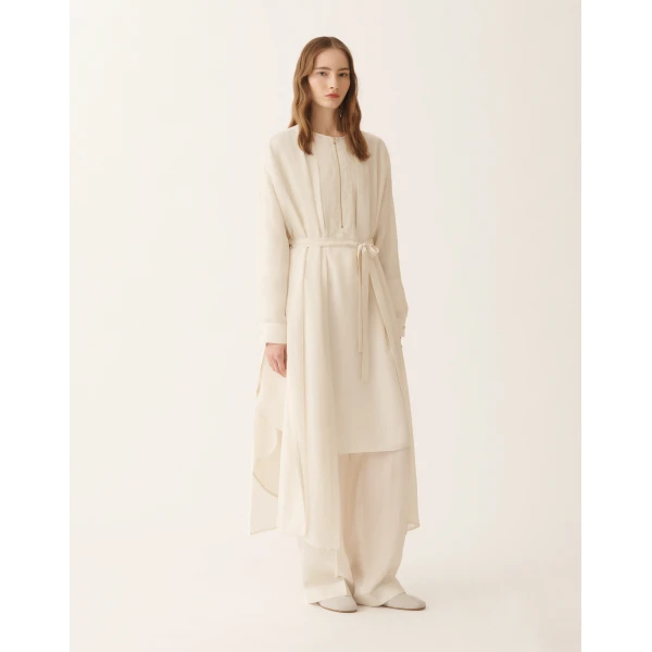 Fabiana Filippi Flowy Blouse in Butter, view 2