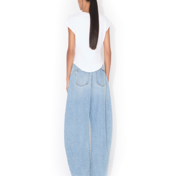 Alaïa Cap Cotton T Shirt - ALAÏA Tops - Laser Cut Luxury - Shop at Coveti