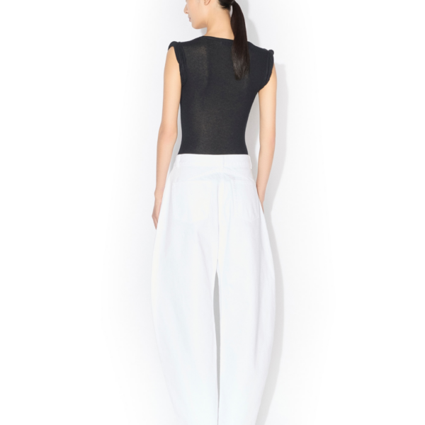 Alaïa Cashmere Blend Jersey Bodysuit - ALAÏA Tops - Laser Cut Luxury - Shop at Coveti
