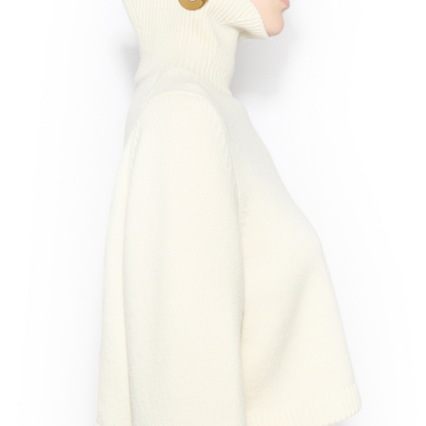 Alaïa Cashmere Knit Cropped Jumper - ALAÏA Knitwear - Laser Cut Luxury - Shop at Coveti