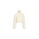 Alaïa Cashmere Knit Cropped Jumper - ALAÏA Knitwear - Laser Cut Luxury - Shop at Coveti