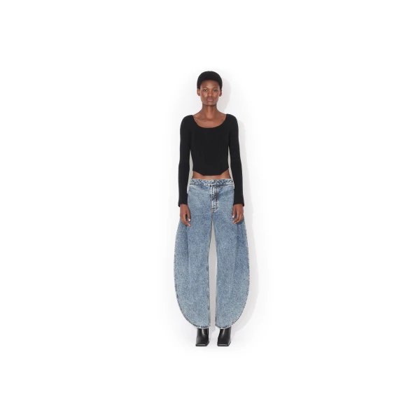 Alaia Corset Wool Top, view 2
