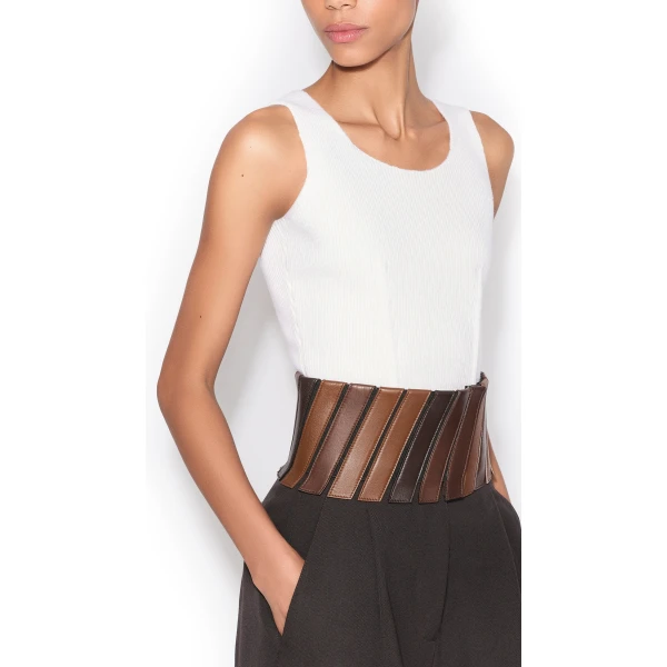 Alaia Corset Wool Top, view 4