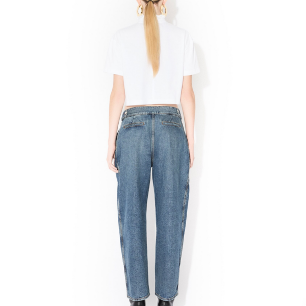 Alaïa Cotton Jersey Cropped T Shirt - ALAÏA Tops - Laser Cut Luxury - Shop at Coveti