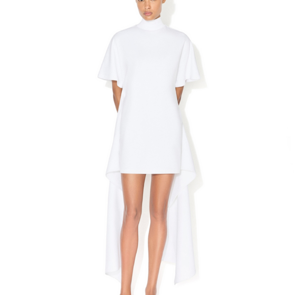 Alaïa Cotton Jersey T Shirt Dress - ALAÏA Dresses - Laser Cut Luxury - Shop at Coveti