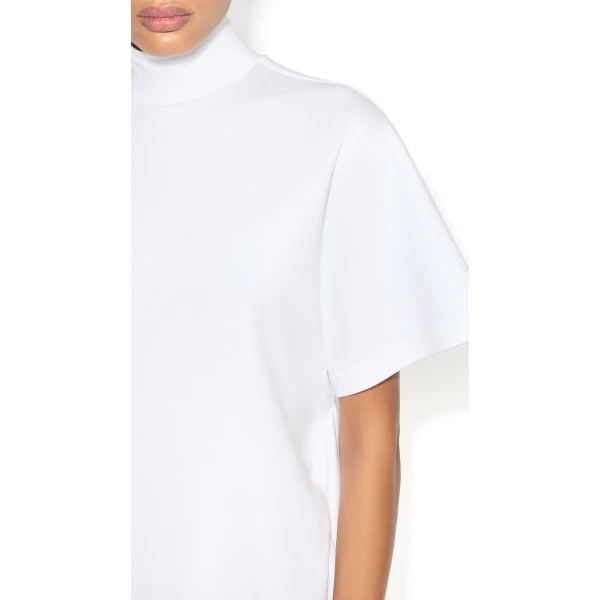 Alaia Cotton Jersey T Shirt Dress, view 4