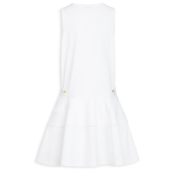 Alaïa Cotton Jersey Tank Dress - ALAÏA Dresses - Laser Cut Luxury - Shop at Coveti