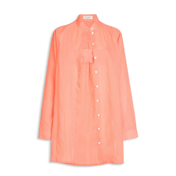 Alaïa Cotton Linen Blend Shirt Set - ALAÏA Tops - Laser Cut Luxury - Shop at Coveti