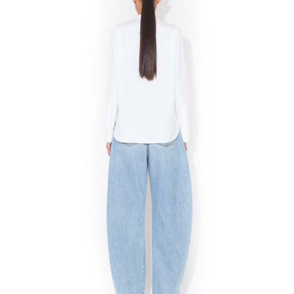 Alaïa Cotton Poplin Shirt - ALAÏA Tops - Laser Cut Luxury - Shop at Coveti