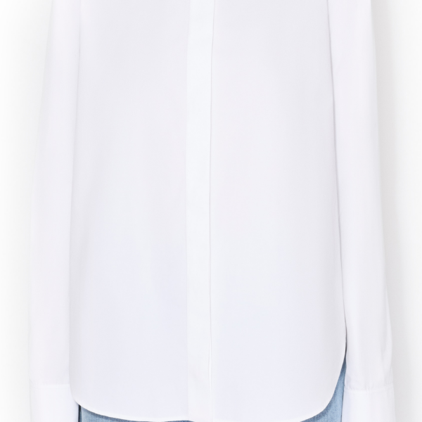 Alaïa Cotton Poplin Shirt - ALAÏA Tops - Laser Cut Luxury - Shop at Coveti