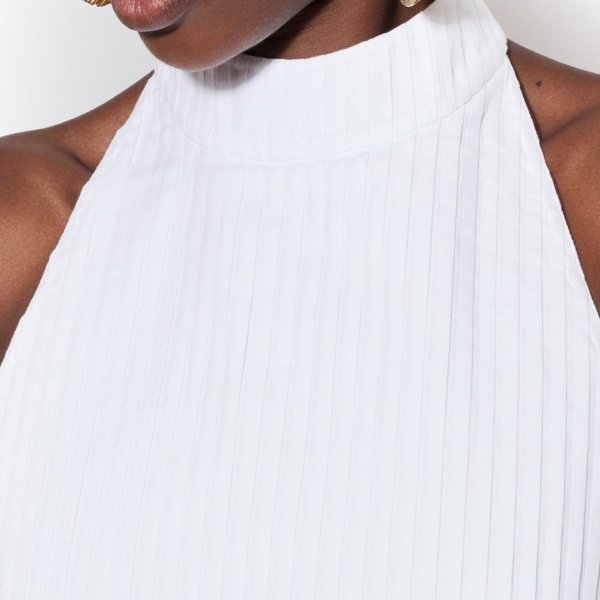 Alaïa Cotton Poplin Top - ALAÏA Tops - Laser Cut Luxury - Shop at Coveti