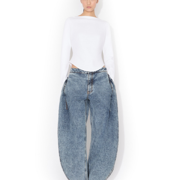 Alaïa Cotton T Shirt - ALAÏA Tops - Laser Cut Luxury - Shop at Coveti