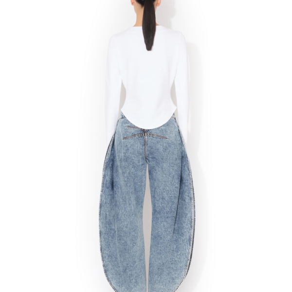 Alaïa Cotton T Shirt - ALAÏA Tops - Laser Cut Luxury - Shop at Coveti