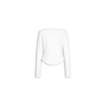 Alaïa Cotton T Shirt - ALAÏA Tops - Laser Cut Luxury - Shop at Coveti