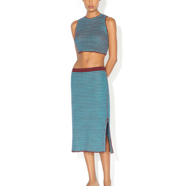 Alaïa Crochet Knit Skirt - ALAÏA Skirts - Laser Cut Luxury - Shop at Coveti