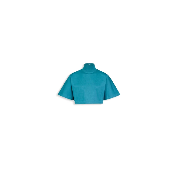 Alaia Cropped Cotton Jersey T Shirt