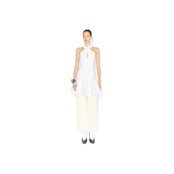 Alaia Cross Front Knit Dress, view 2
