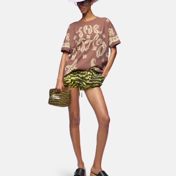 Dark brown and yellow t-shirt