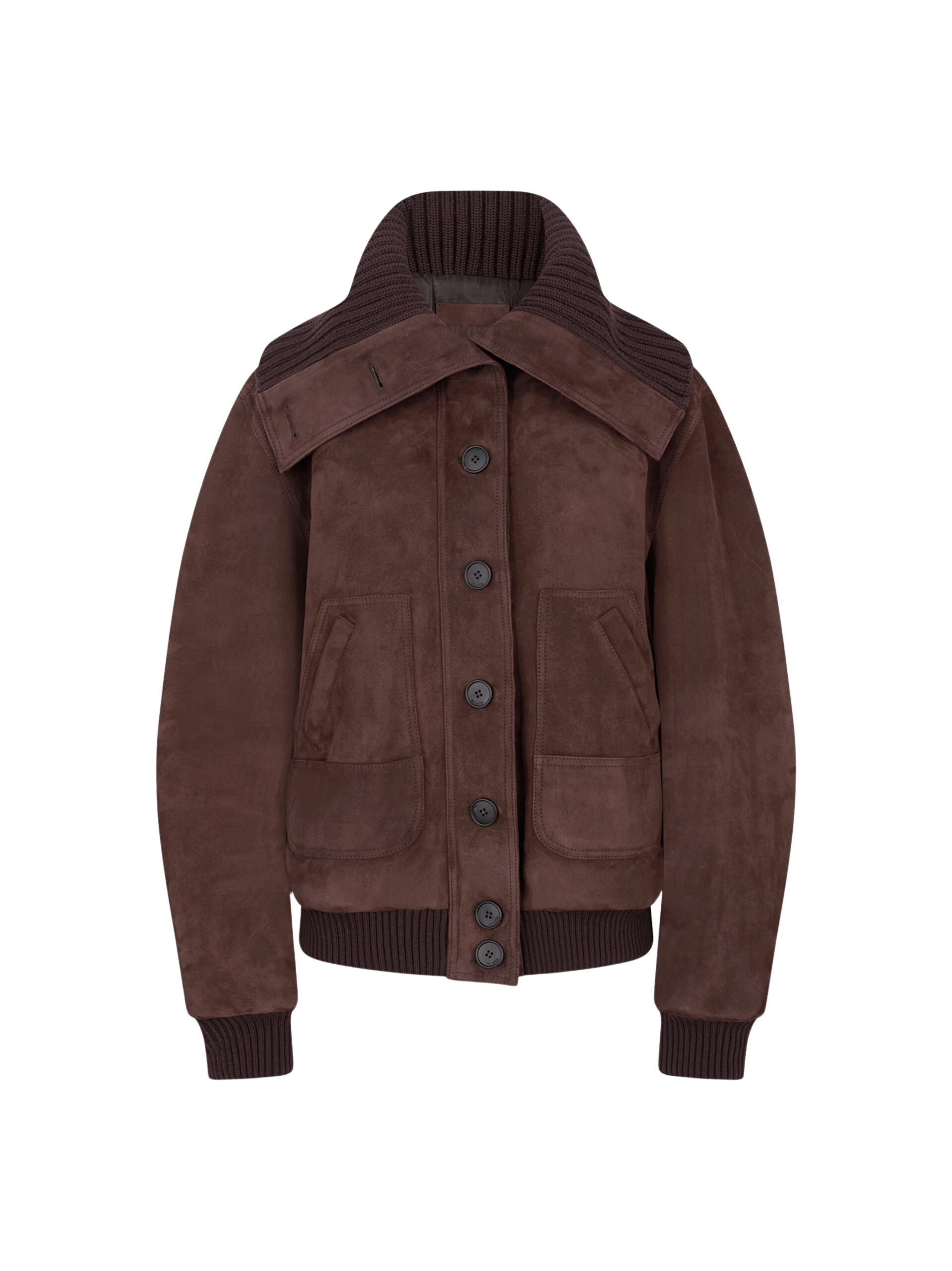 The Attico Dark brown bomber Jacket