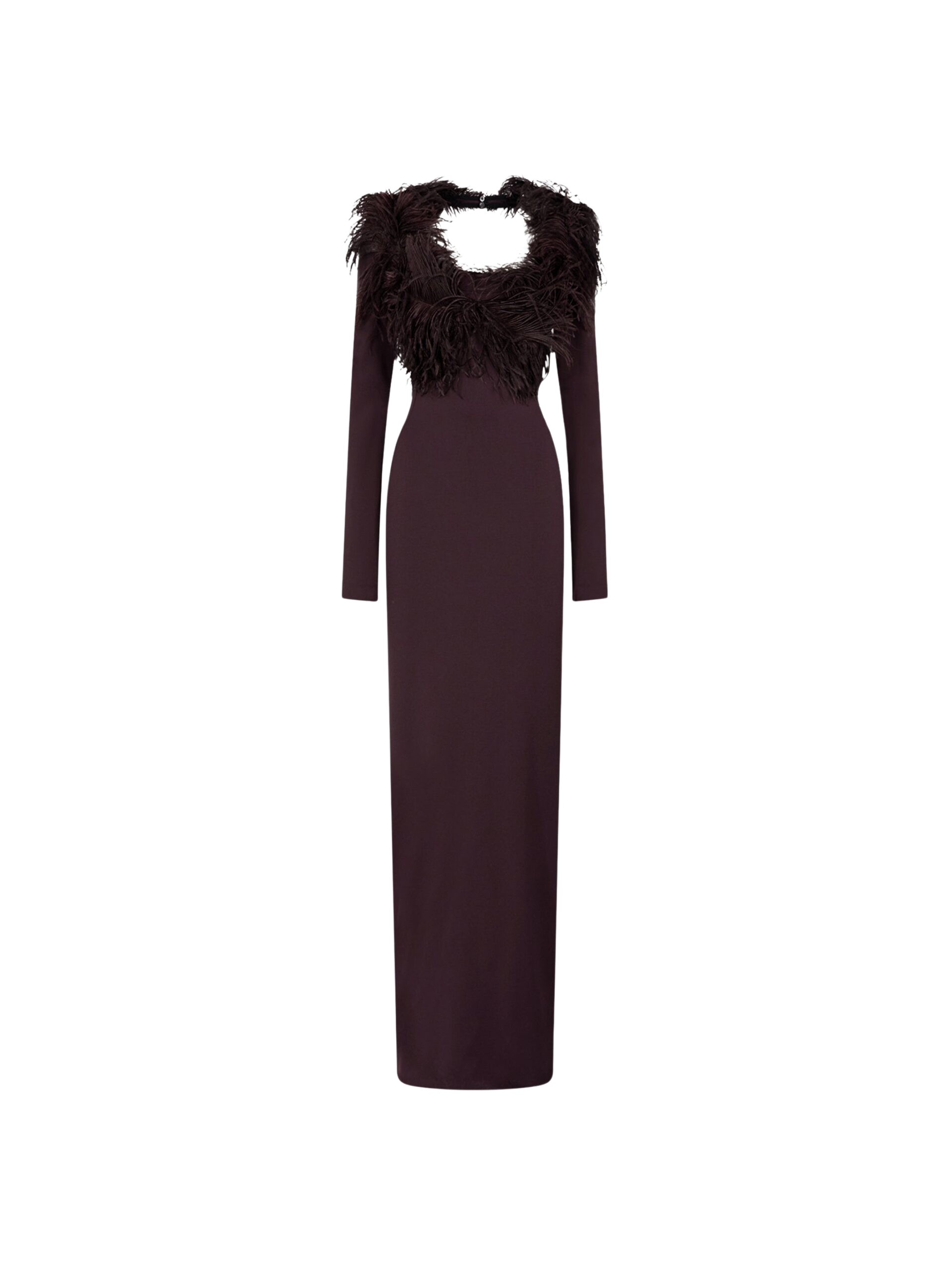 The Attico Dark brown maxi dress