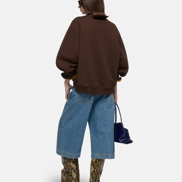 Attico dark brown knitwear