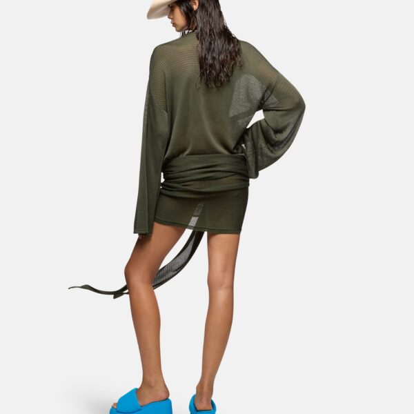 Attico dark green dress