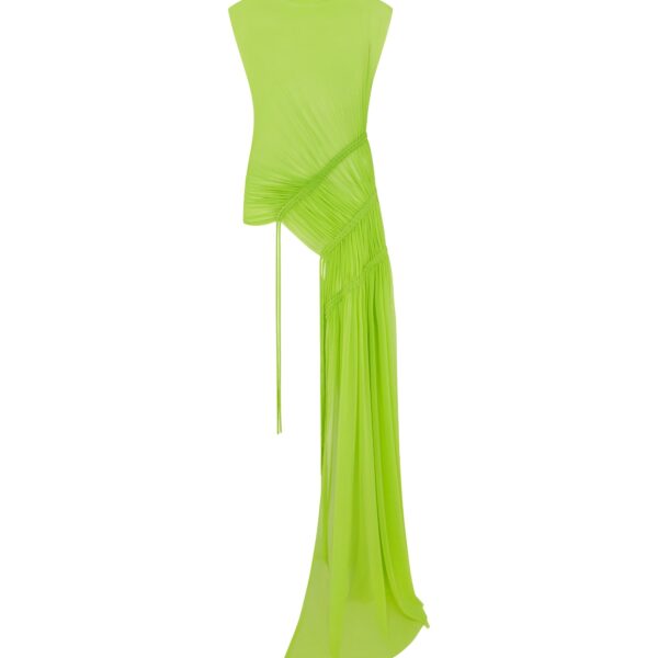 David Koma Asymmetric Hem Ruched Tunic