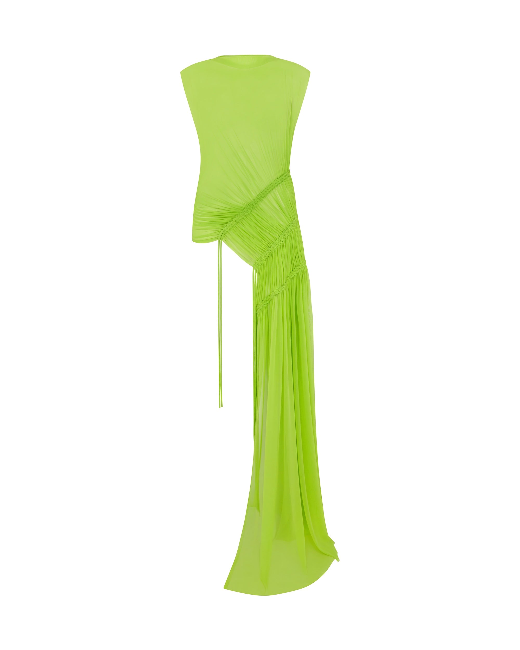 David Koma Asymmetric Hem Ruched Tunic