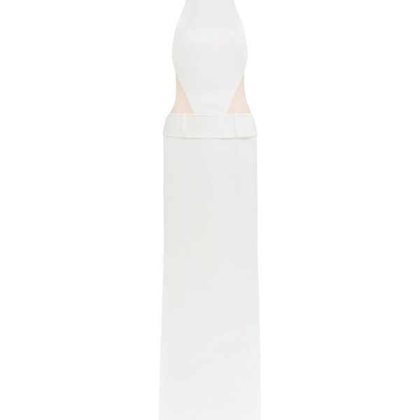 David Koma Belt Detail Halterneck Gown