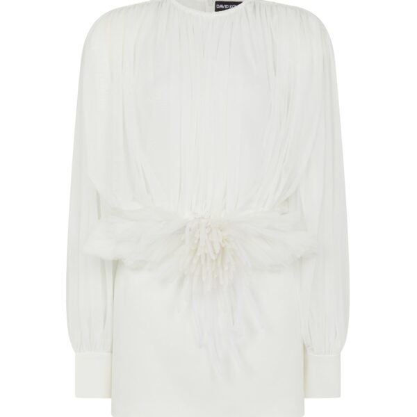 David Koma Cactus Dahlia Detail Mini Dress