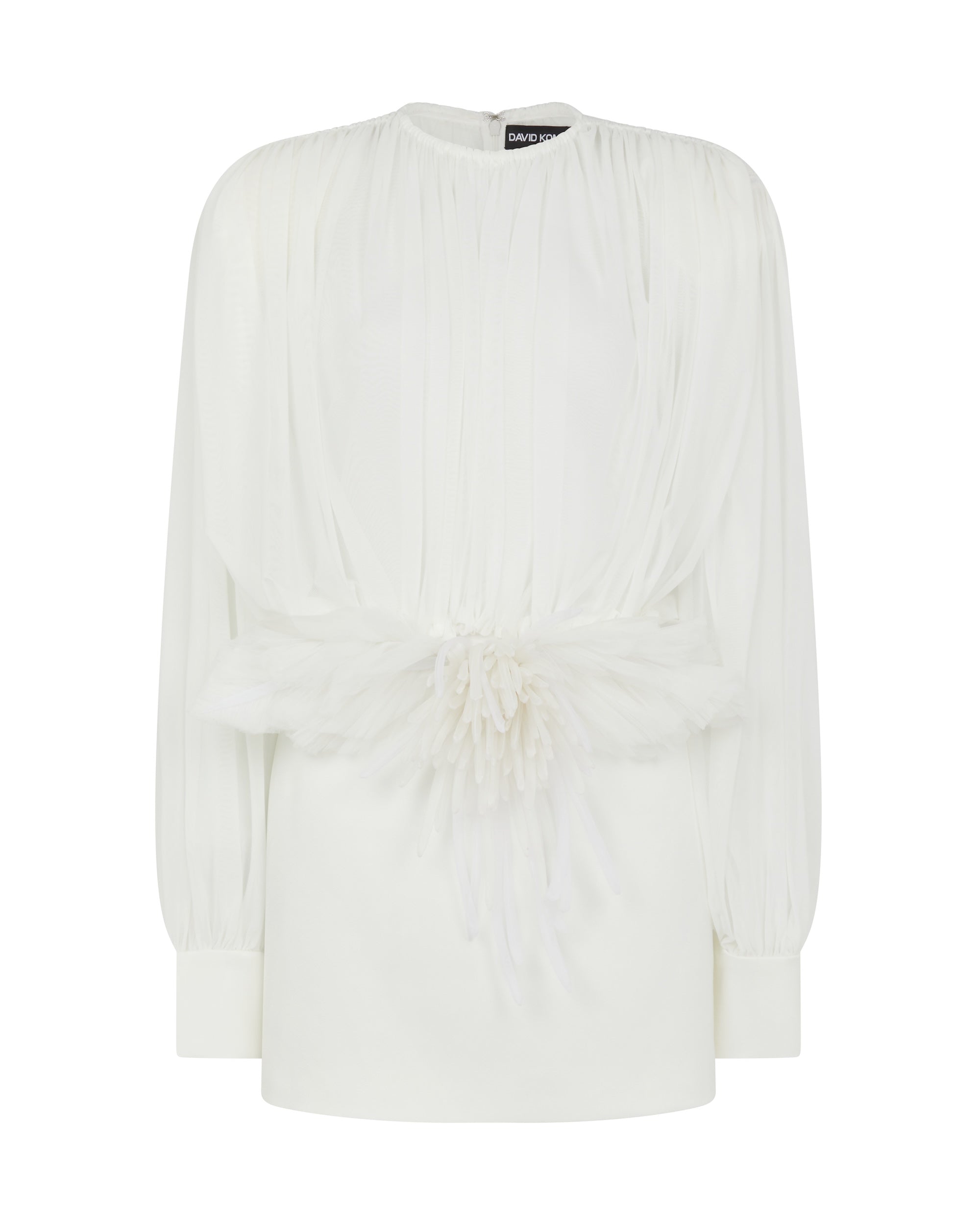 David Koma Cactus Dahlia Detail Mini Dress