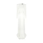 David Koma Draped Gown With Side Cut-Outs