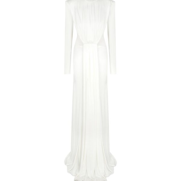David Koma Draped Gown With Side Cut-Outs
