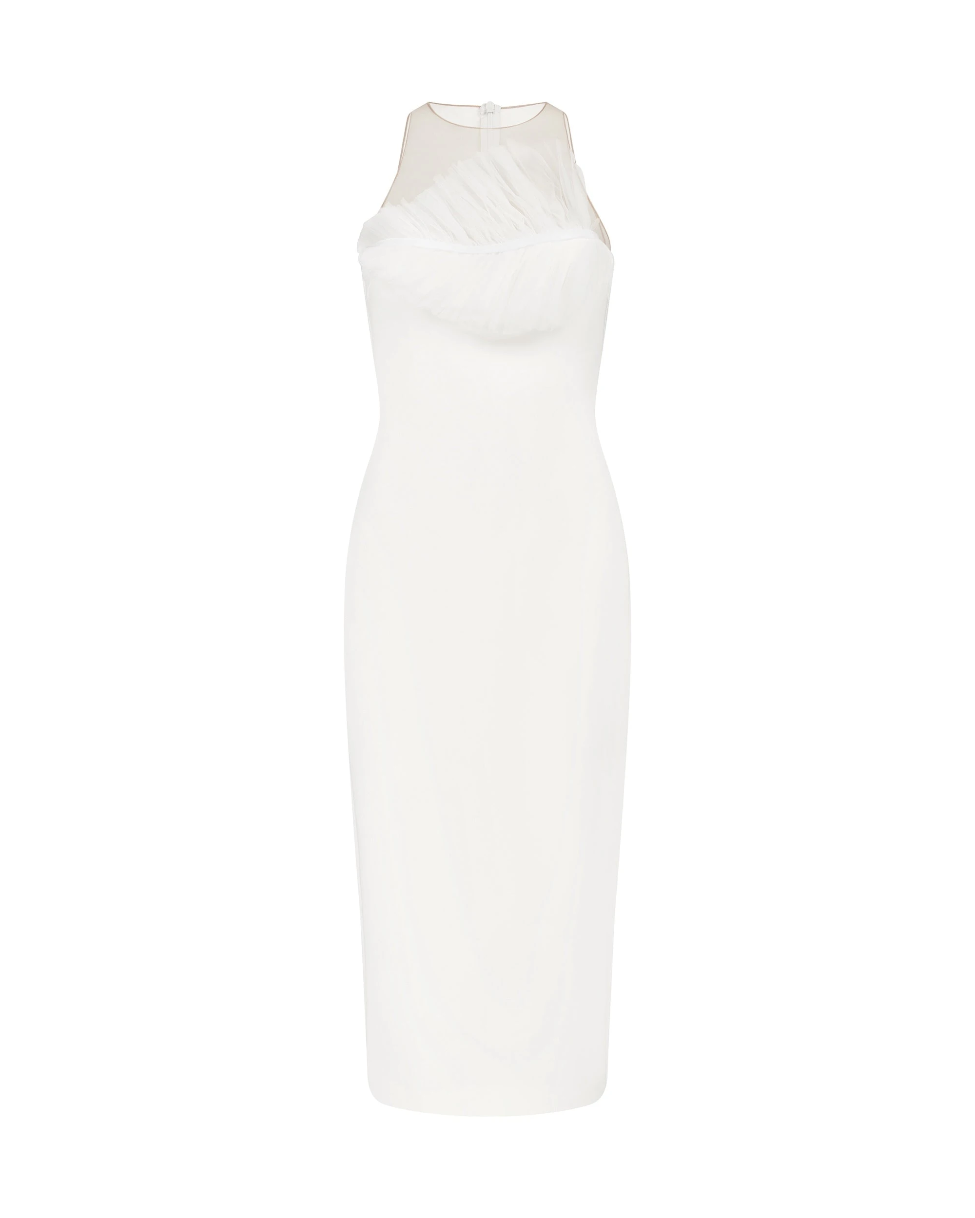 David Koma Pleated Leaf Midi Dress David Koma Pleated Leaf Midi Dress